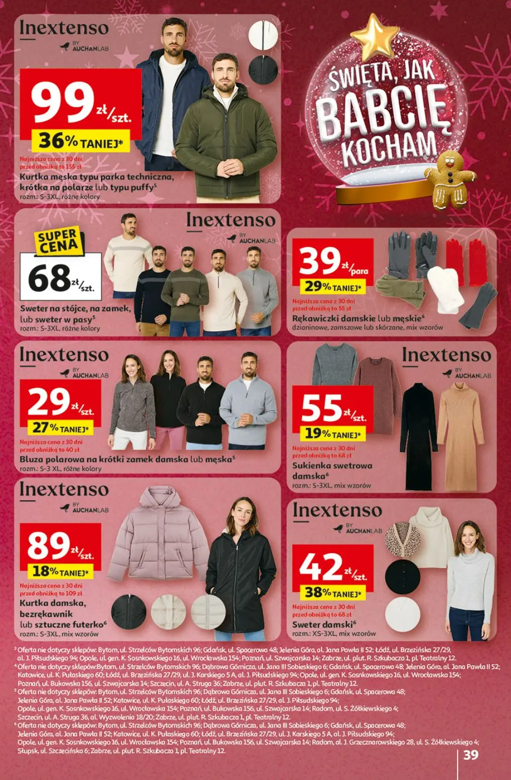 gazetka promocyjna Auchan Święta jak babcię kocham - Strona 39