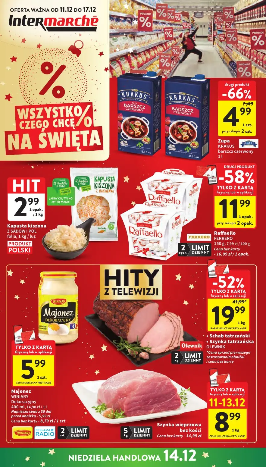 gazetka promocyjna Intermarche Wszystko czego chcę na Święta - Strona 1