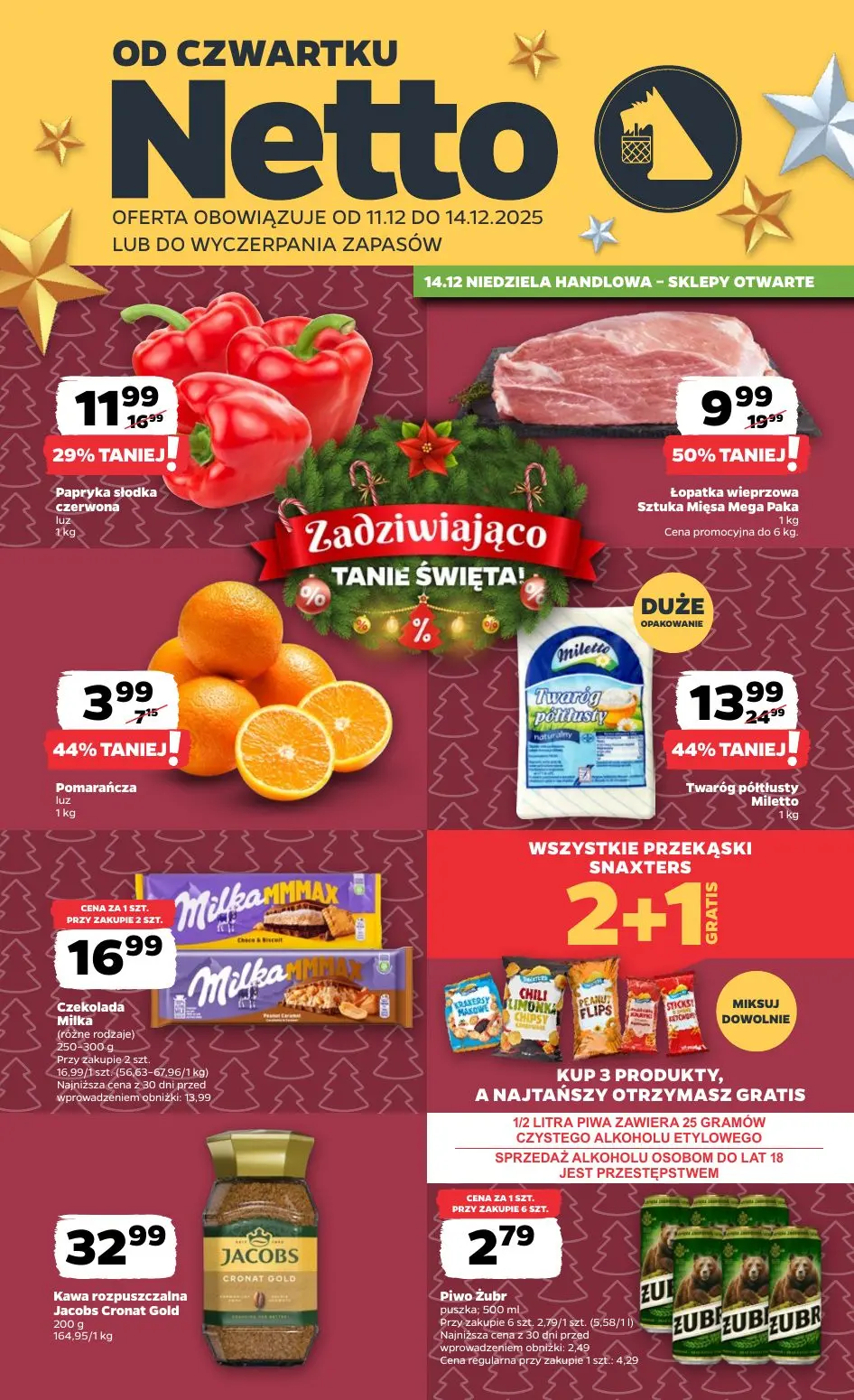gazetka promocyjna NETTO Zadziwiająco tanie Święta - Strona 1