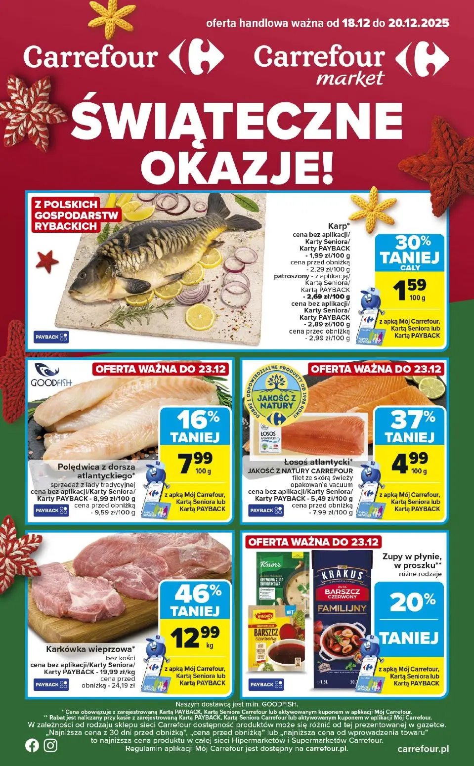 gazetka promocyjna Carrefour Market Świąteczne okazje! - Strona 1