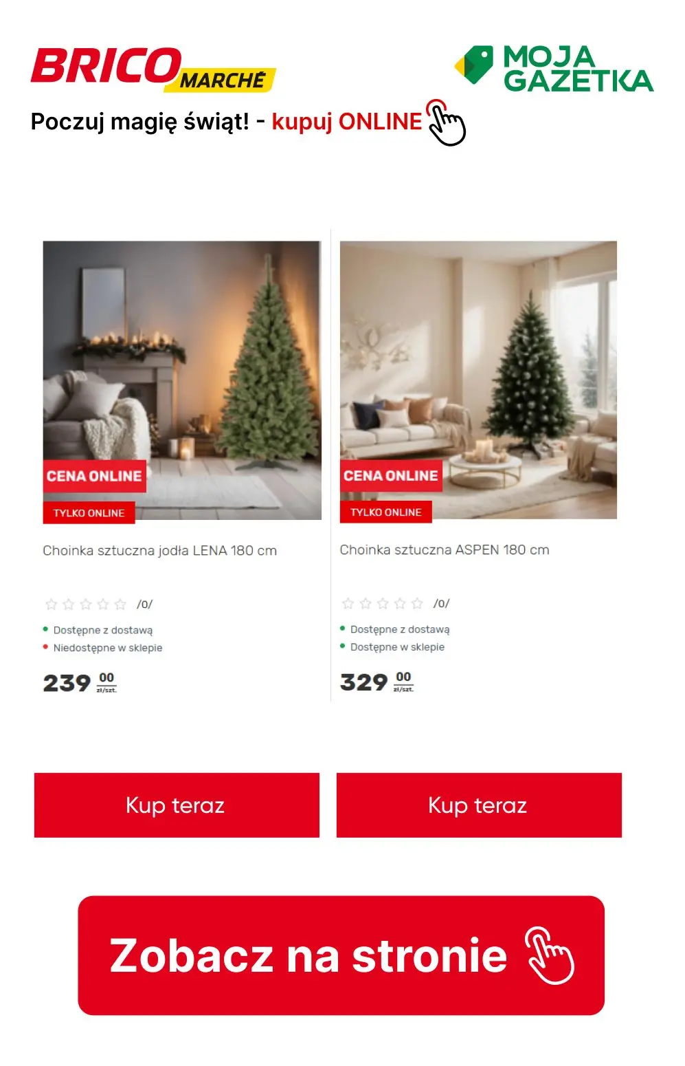 gazetka promocyjna BRICOMARCHE Kokarda za 1zł przy zakupie choinki! - Strona 4