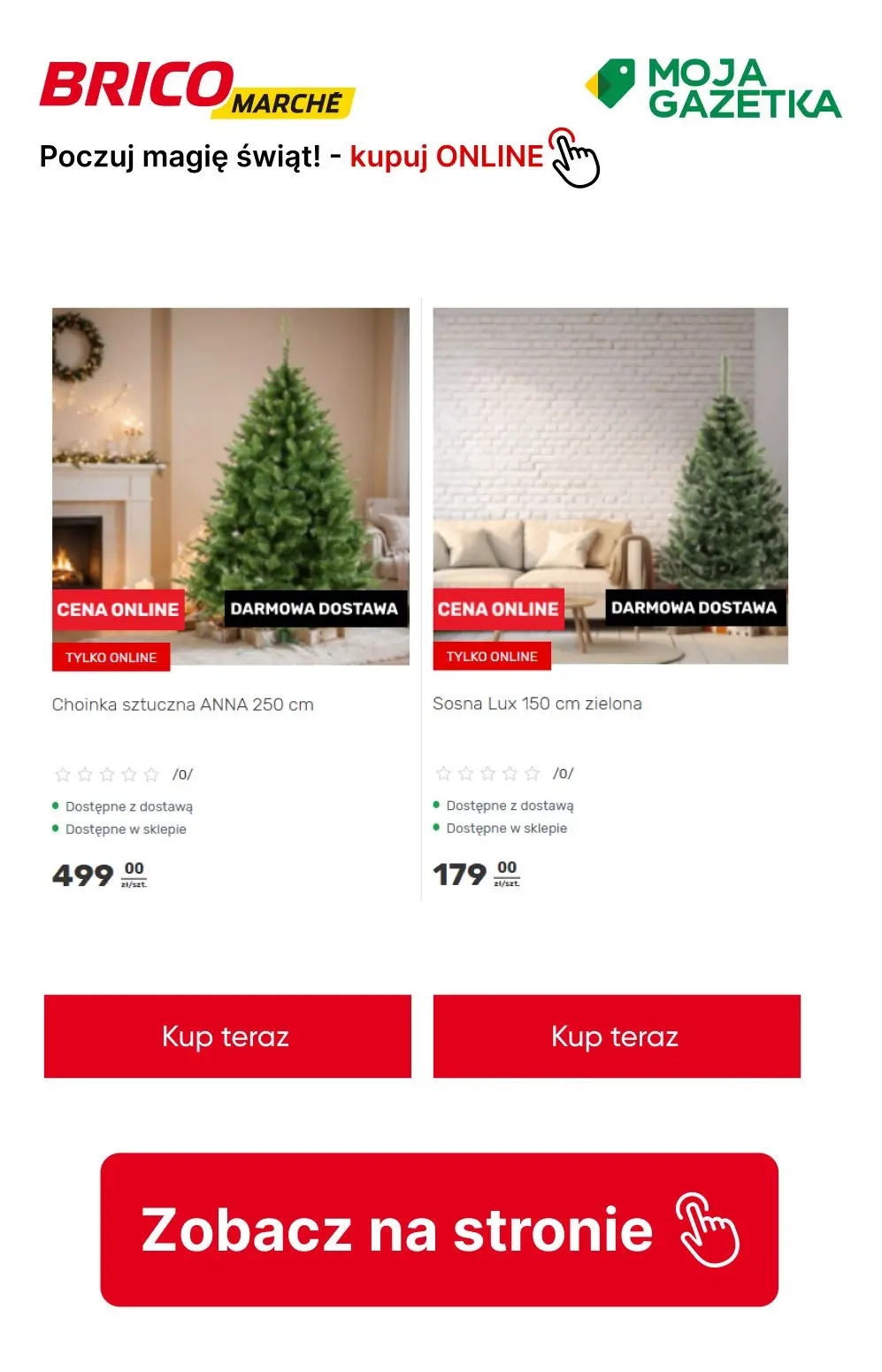 gazetka promocyjna BRICOMARCHE Kokarda za 1zł przy zakupie choinki! - Strona 5