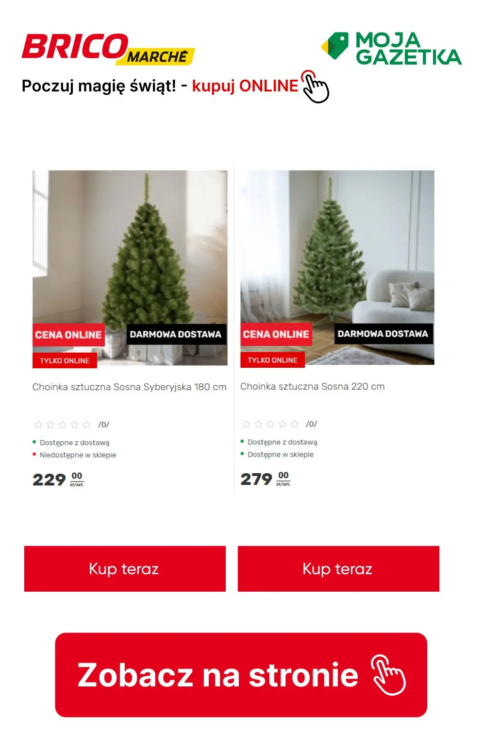 gazetka promocyjna BRICOMARCHE Kokarda za 1zł przy zakupie choinki! - Strona 6