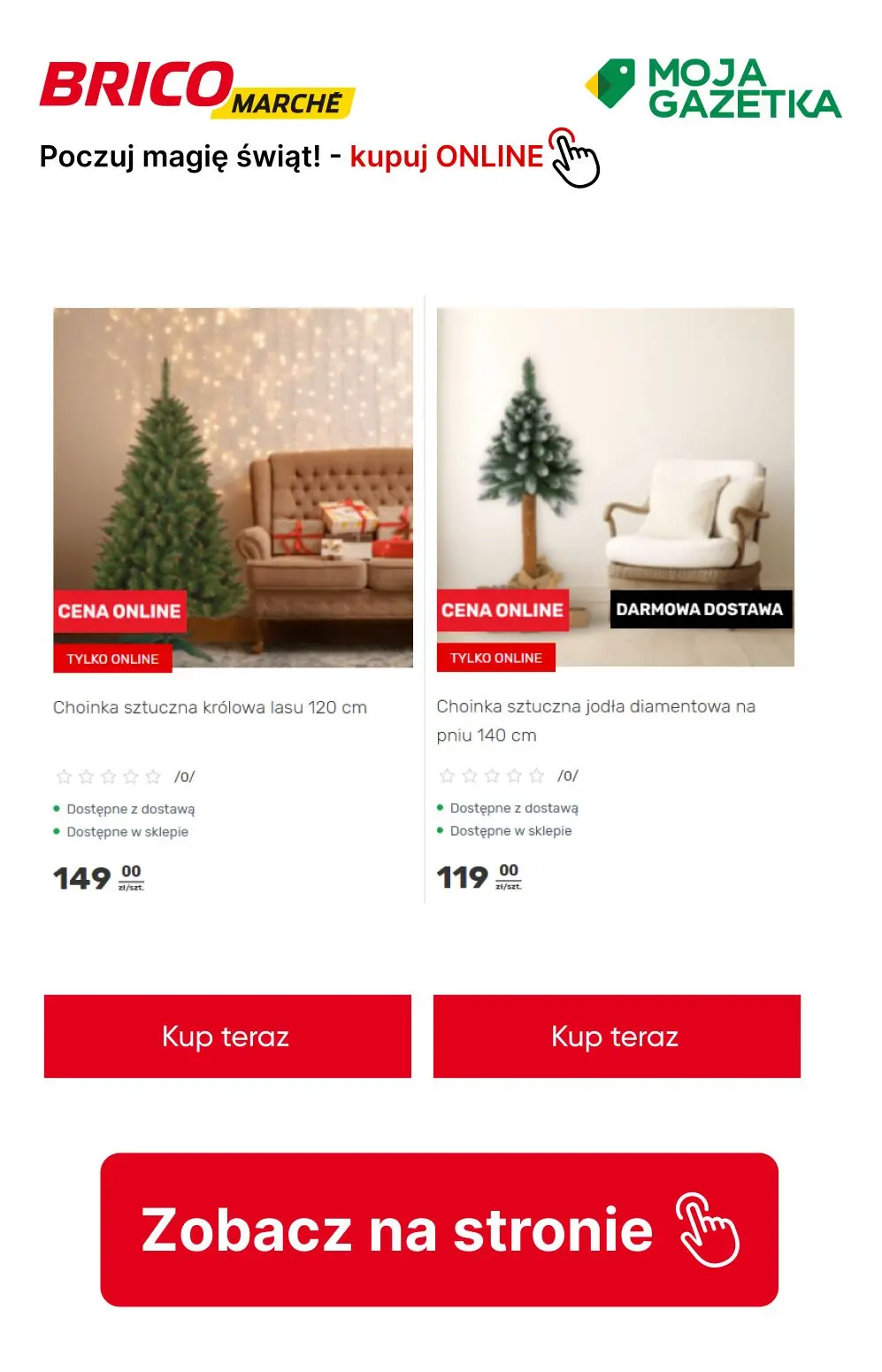 gazetka promocyjna BRICOMARCHE Kokarda za 1zł przy zakupie choinki! - Strona 8