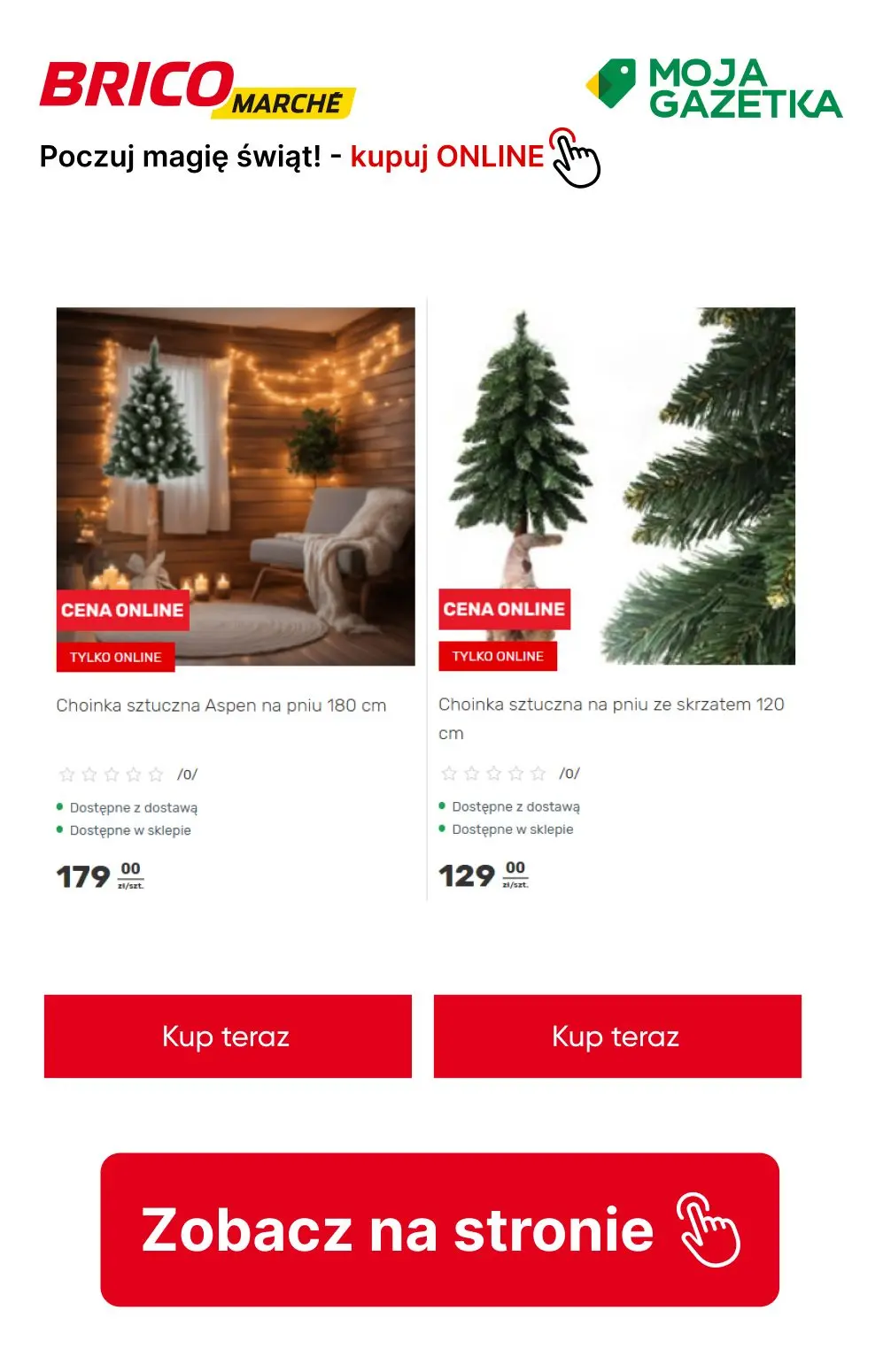 gazetka promocyjna BRICOMARCHE Kokarda za 1zł przy zakupie choinki! - Strona 9