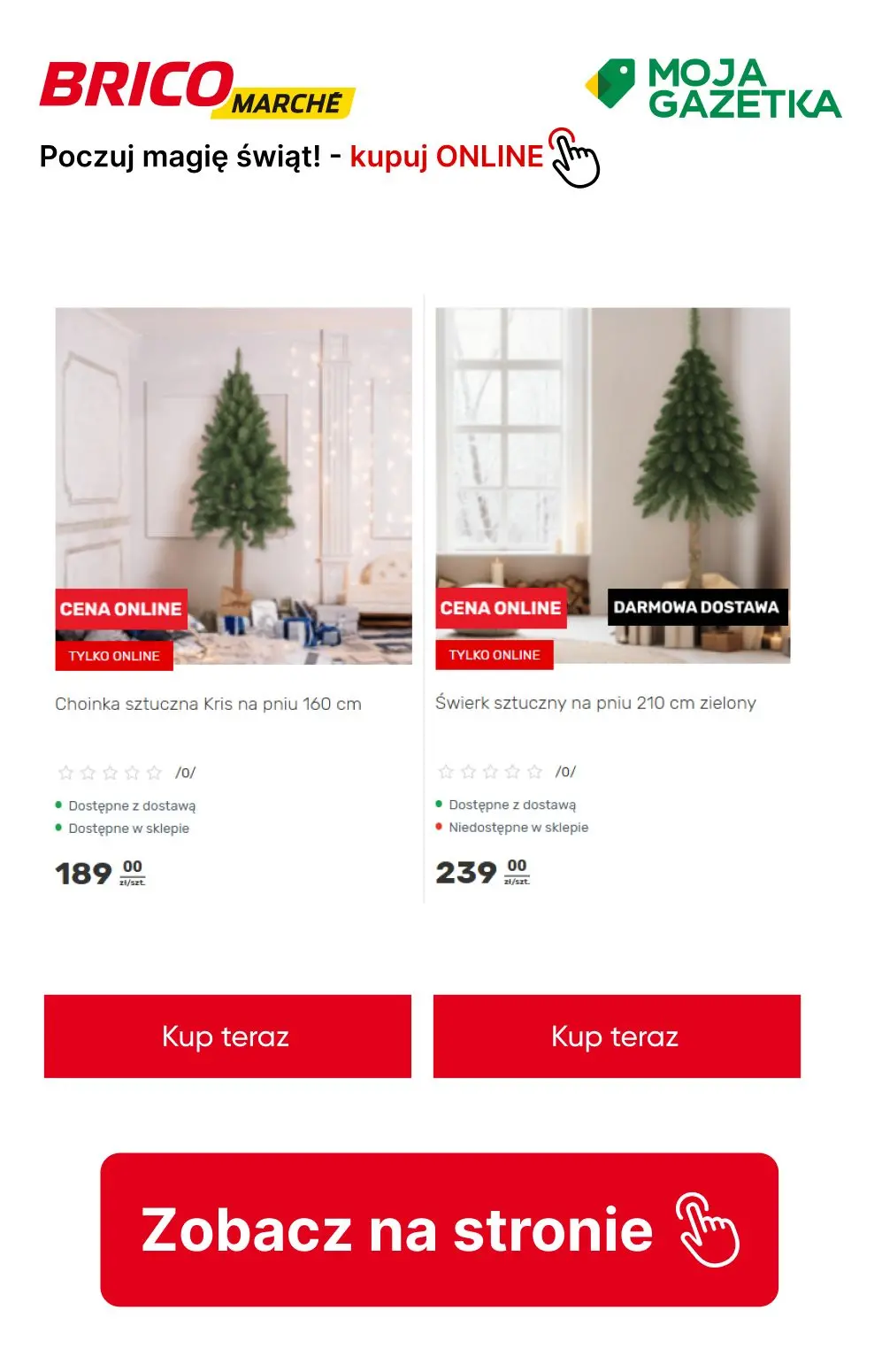 gazetka promocyjna BRICOMARCHE Kokarda za 1zł przy zakupie choinki! - Strona 11