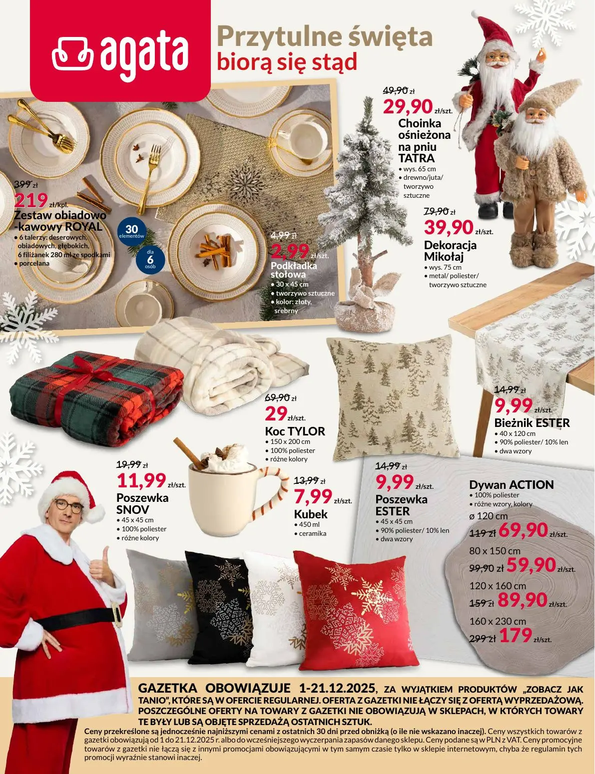 gazetka promocyjna Agata Przytulne święta - Strona 1