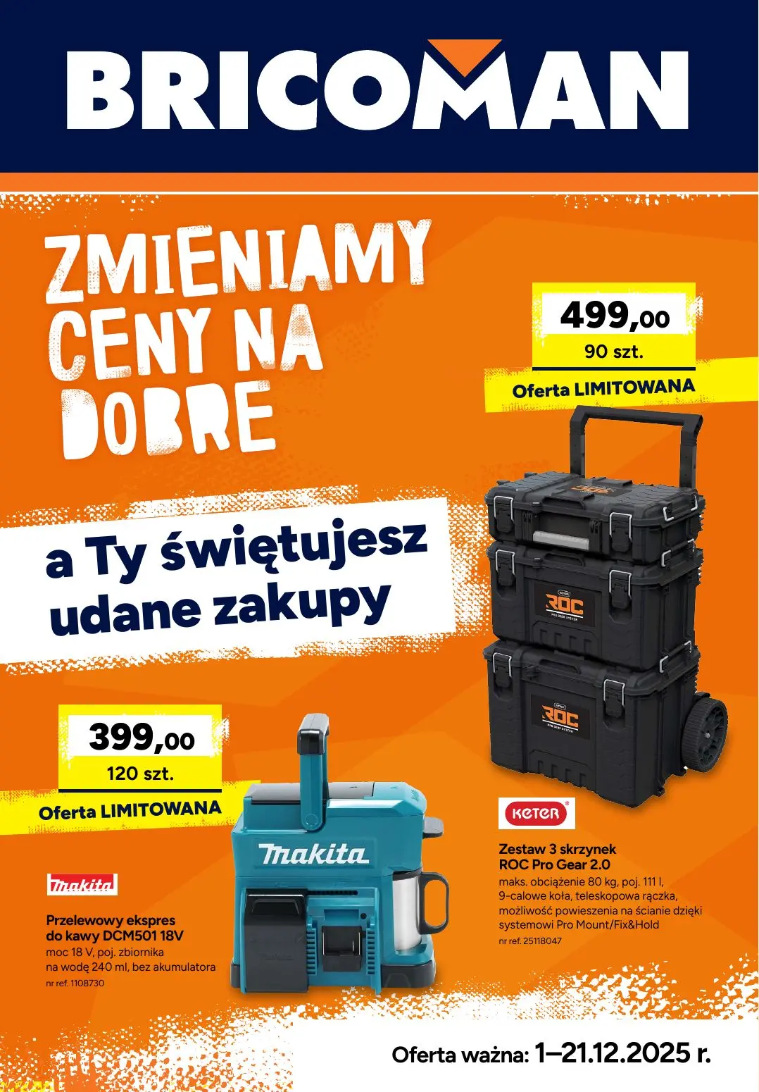 gazetka promocyjna BRICOMAN Zmieniamy ceny na dobre - Strona 1