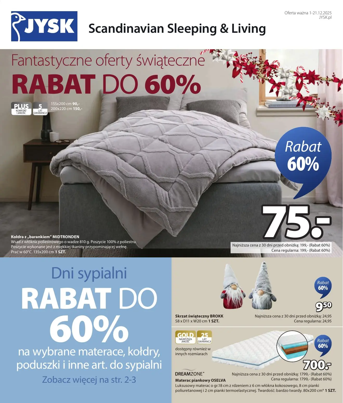 gazetka promocyjna JYSK Fantastyczne oferty świąteczne - Strona 1