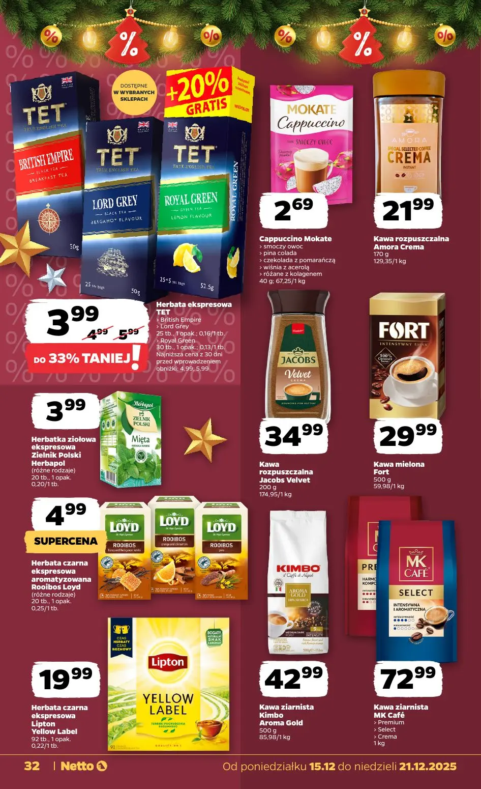 gazetka promocyjna NETTO Zadziwiająco tanie Święta - Strona 32