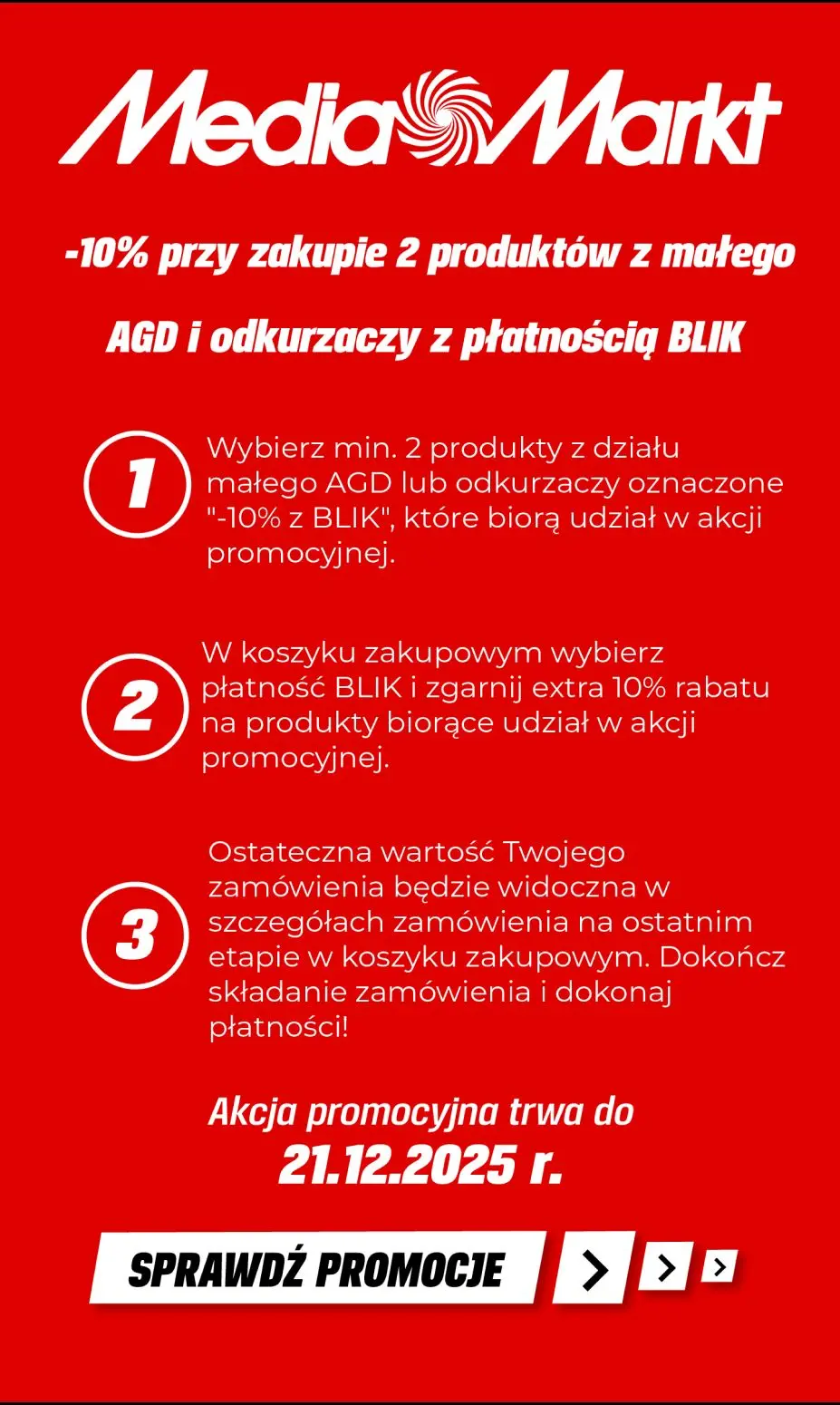 gazetka promocyjna Media Markt Extra -10% przy zakupie 2 produktów z małego AGD i odkurzaczy z płatnością BLIK - Strona 2
