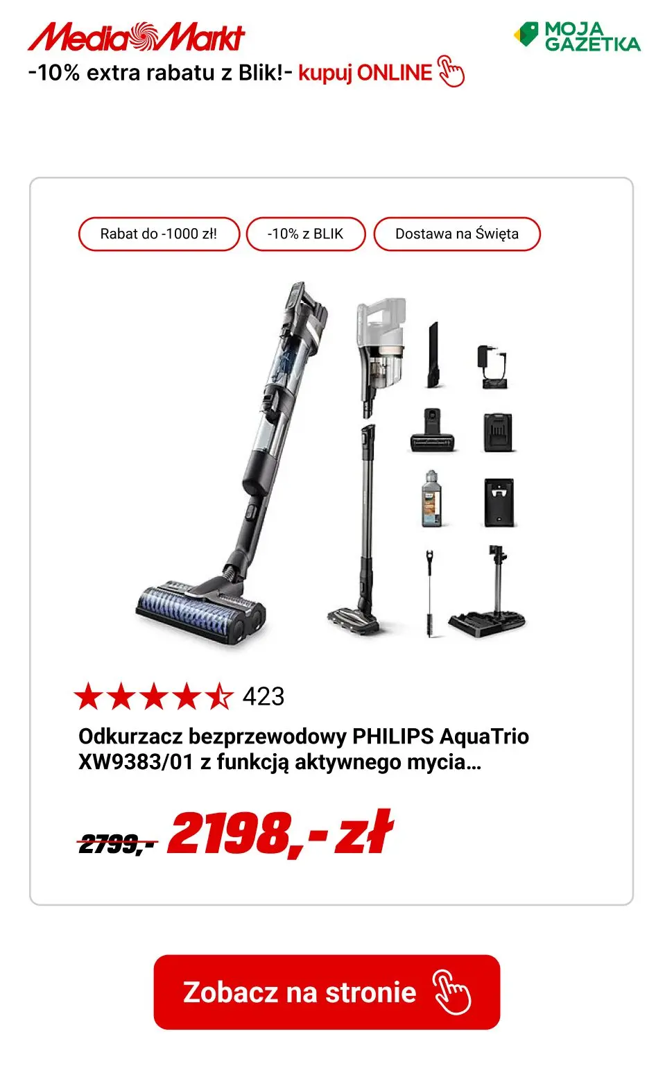 gazetka promocyjna Media Markt Extra -10% przy zakupie 2 produktów z małego AGD i odkurzaczy z płatnością BLIK - Strona 5