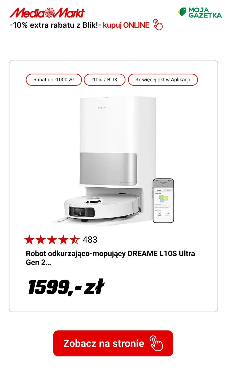 gazetka promocyjna Media Markt Extra -10% przy zakupie 2 produktów z małego AGD i odkurzaczy z płatnością BLIK - Strona 6