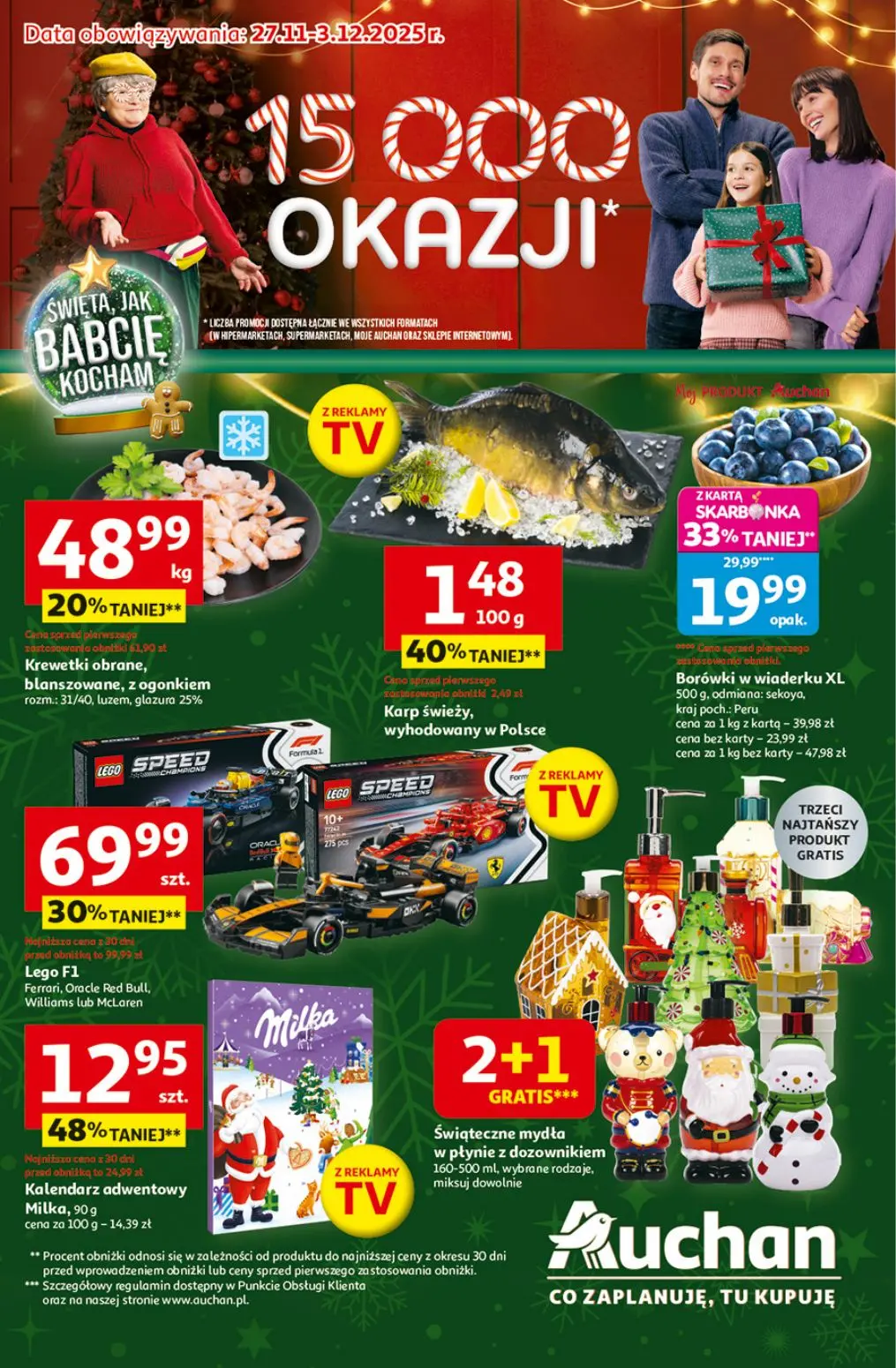 gazetka promocyjna Auchan Święta, jak Babcię kocham - Strona 1