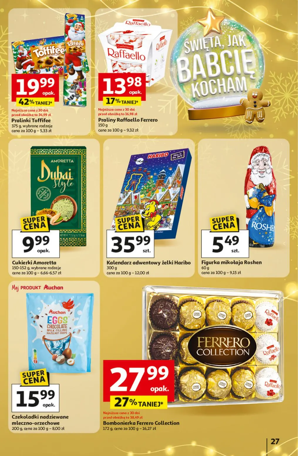 gazetka promocyjna Auchan Święta, jak Babcię kocham - Strona 27