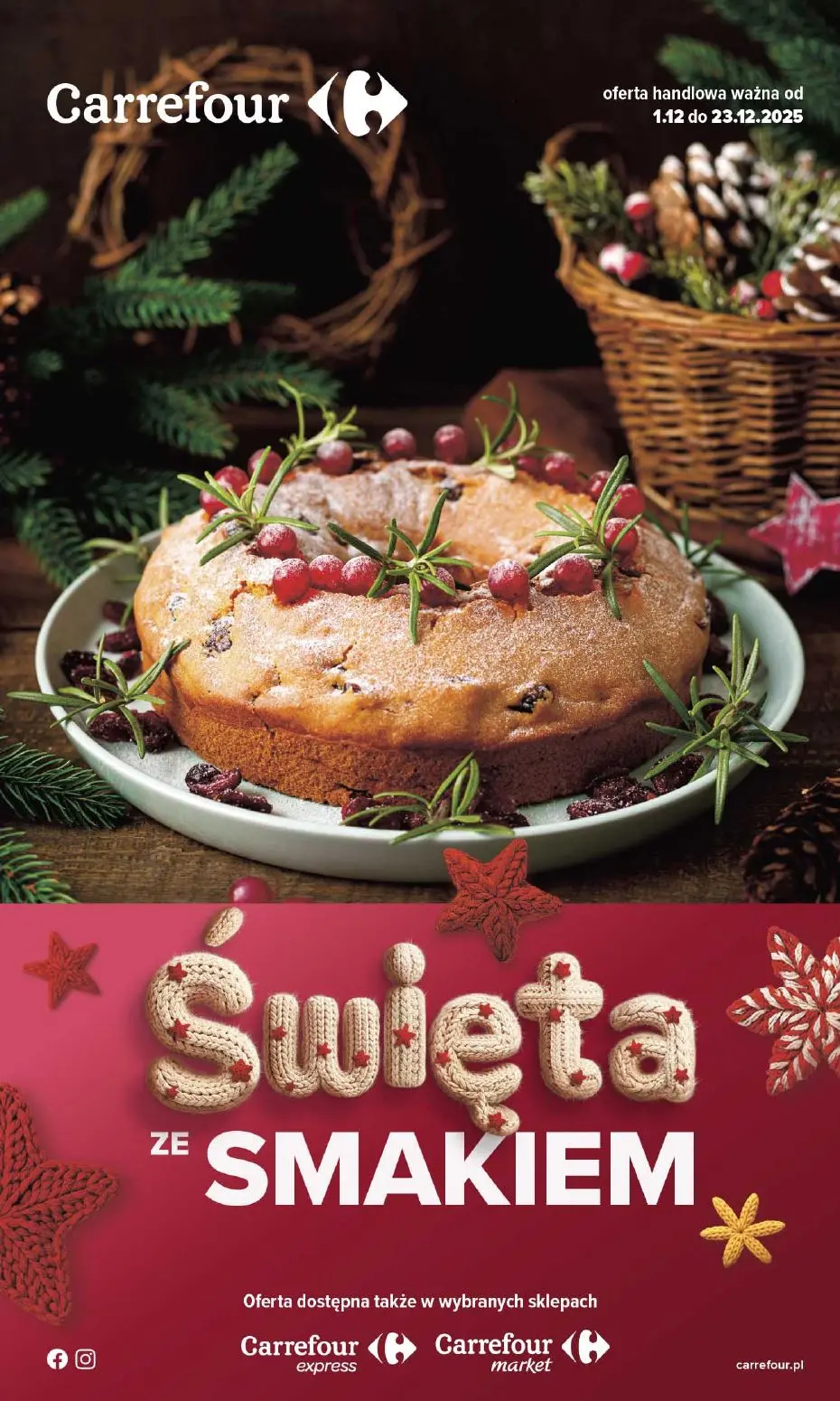 gazetka promocyjna Carrefour Święta ze smakiem - Strona 1