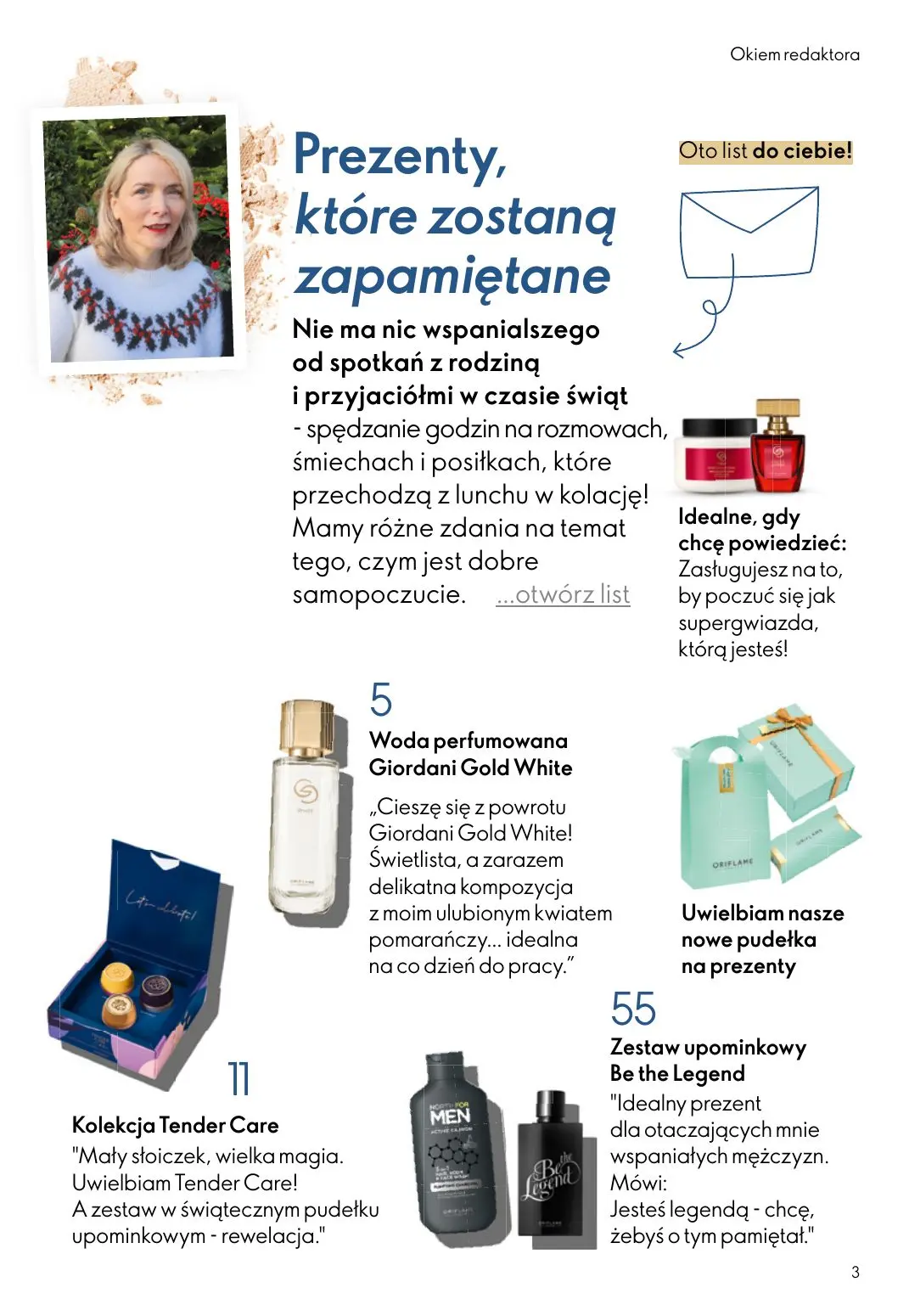gazetka promocyjna ORIFLAME WIELKA MOC ŚWIĄTECZNEJ MAGII - Strona 3