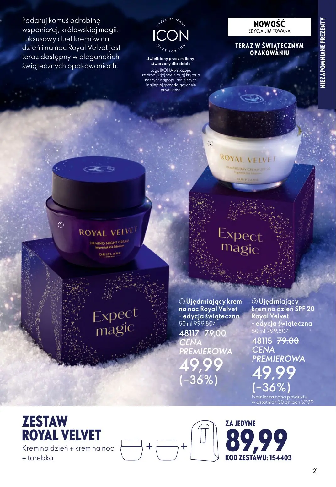 gazetka promocyjna ORIFLAME WIELKA MOC ŚWIĄTECZNEJ MAGII - Strona 21