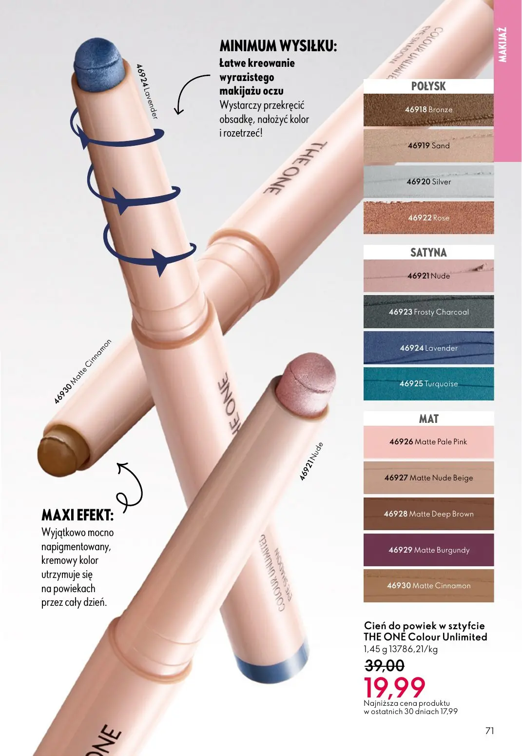 gazetka promocyjna ORIFLAME WIELKA MOC ŚWIĄTECZNEJ MAGII - Strona 71