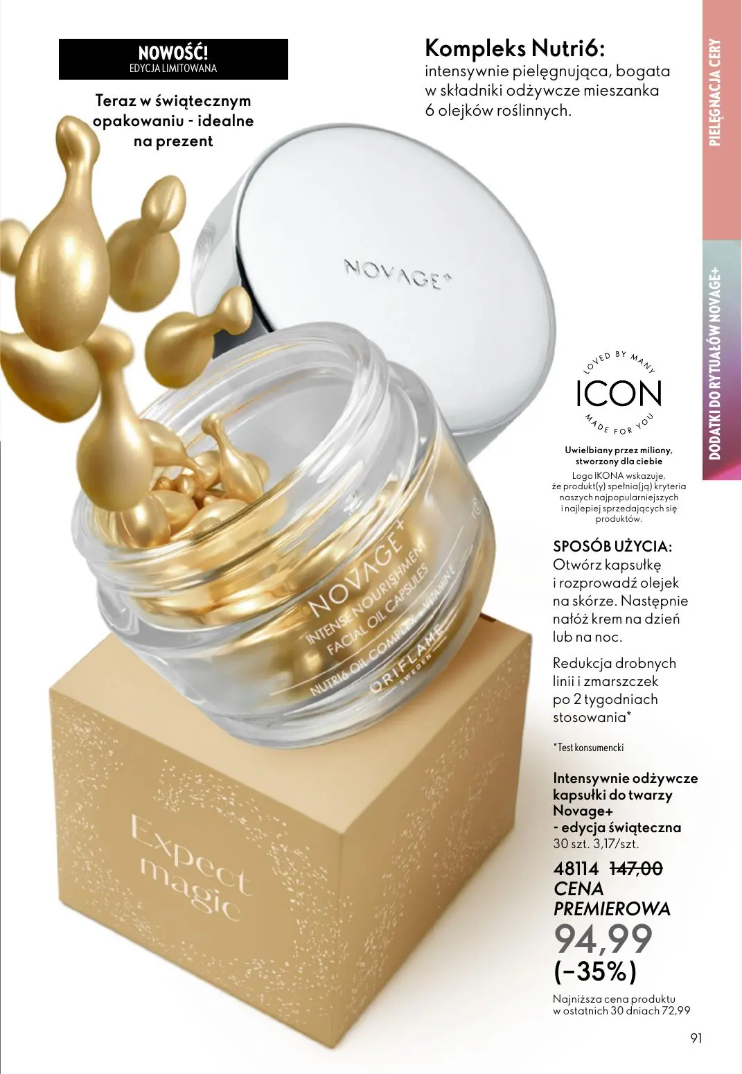 gazetka promocyjna ORIFLAME WIELKA MOC ŚWIĄTECZNEJ MAGII - Strona 91