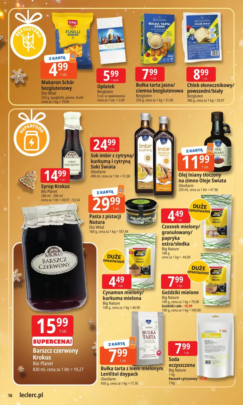 gazetka promocyjna E.Leclerc Święta w dobrej cenie - Strona 16