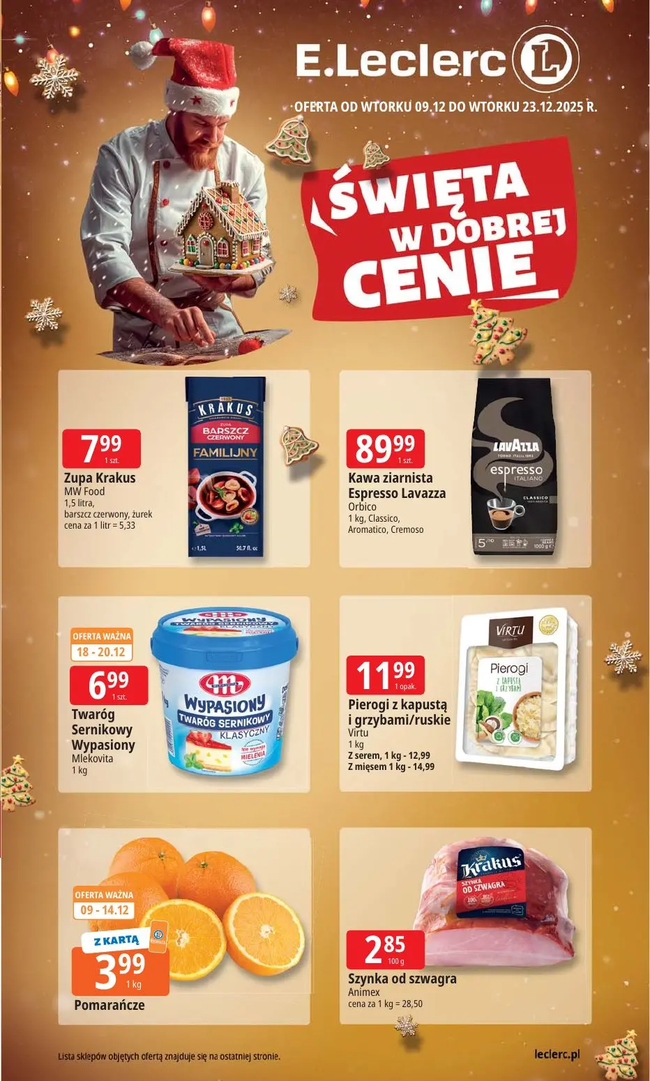 gazetka promocyjna E.Leclerc Święta w dobrej cenie. Wersja rozszerzona - Strona 1