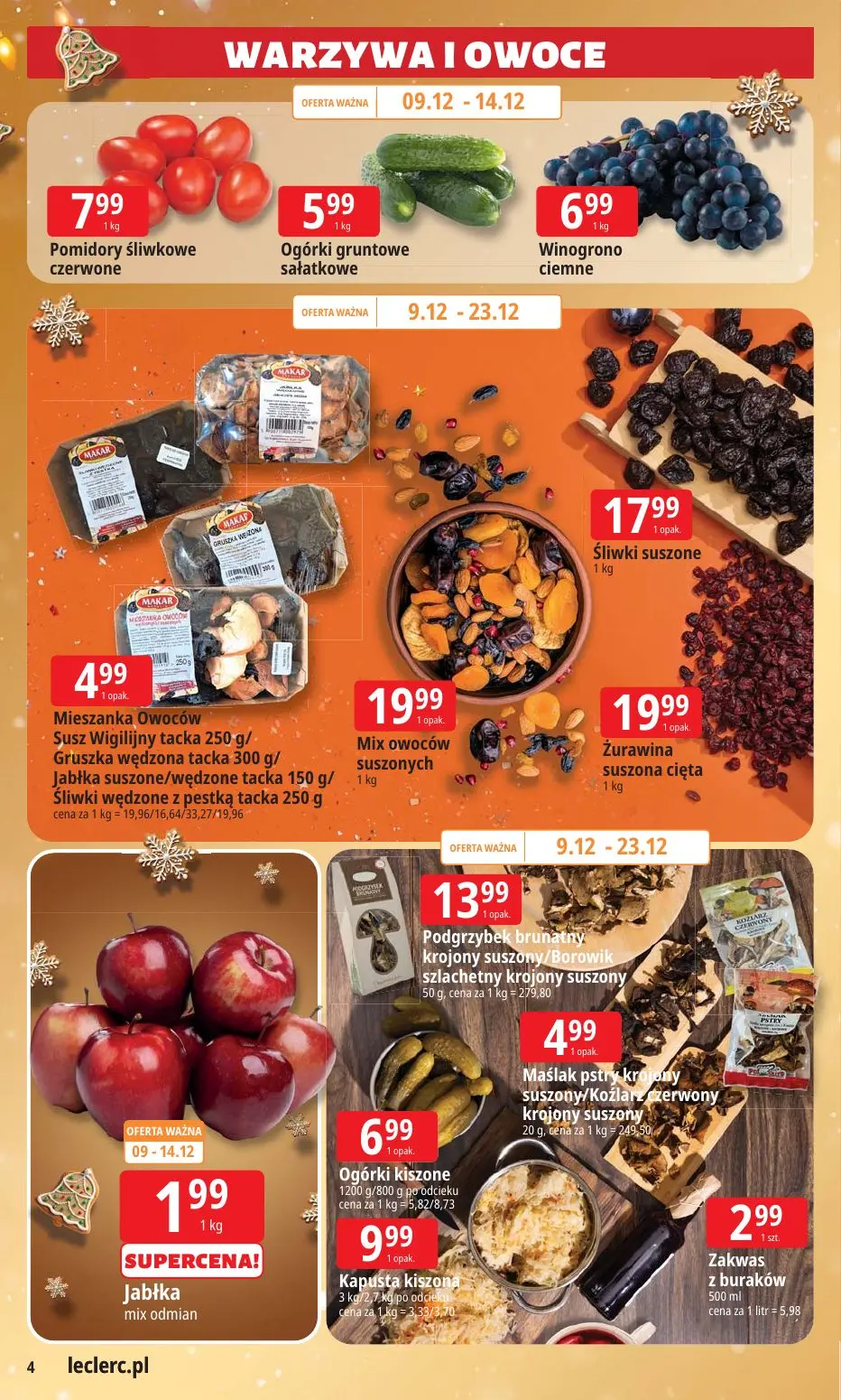 gazetka promocyjna E.Leclerc Święta w dobrej cenie. Wersja rozszerzona - Strona 4