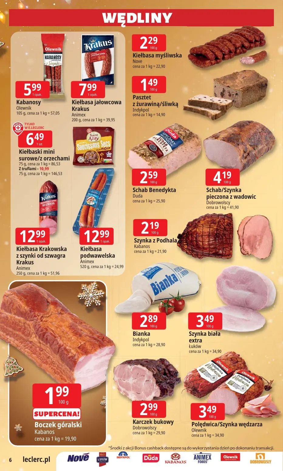 gazetka promocyjna E.Leclerc Święta w dobrej cenie. Wersja rozszerzona - Strona 6