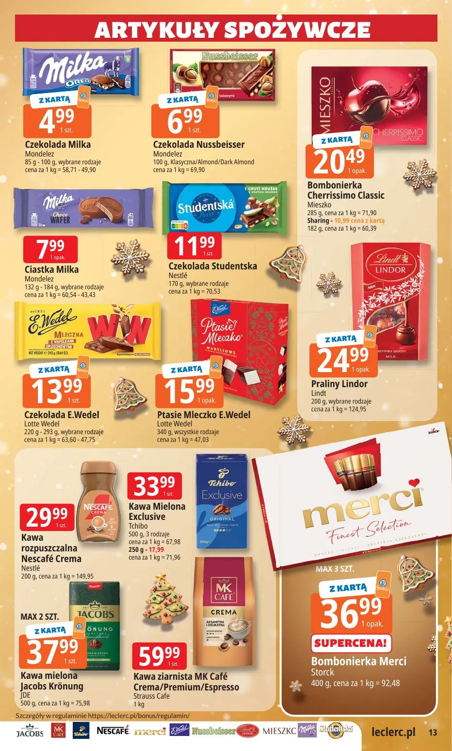 gazetka promocyjna E.Leclerc Święta w dobrej cenie. Wersja rozszerzona - Strona 13