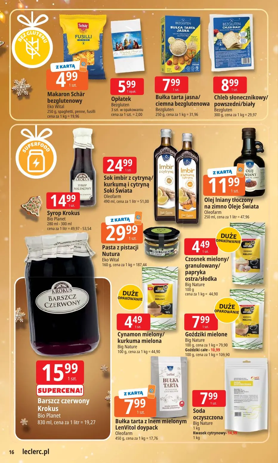 gazetka promocyjna E.Leclerc Święta w dobrej cenie. Wersja rozszerzona - Strona 16