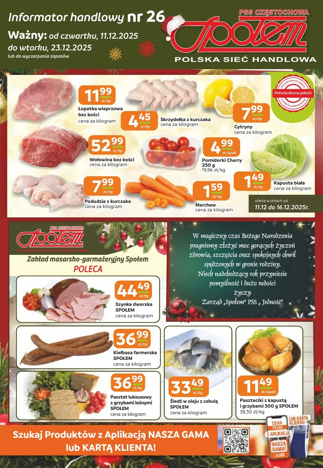 gazetka promocyjna Społem Częstochowa - Strona 1