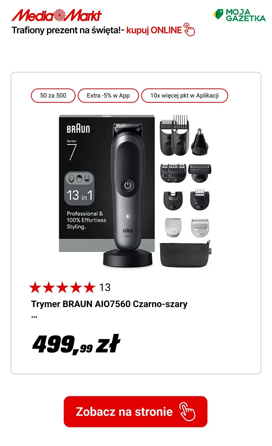 gazetka promocyjna Media Markt Pomożemy Ci znaleźć prezenty pod choinkę! - Strona 13