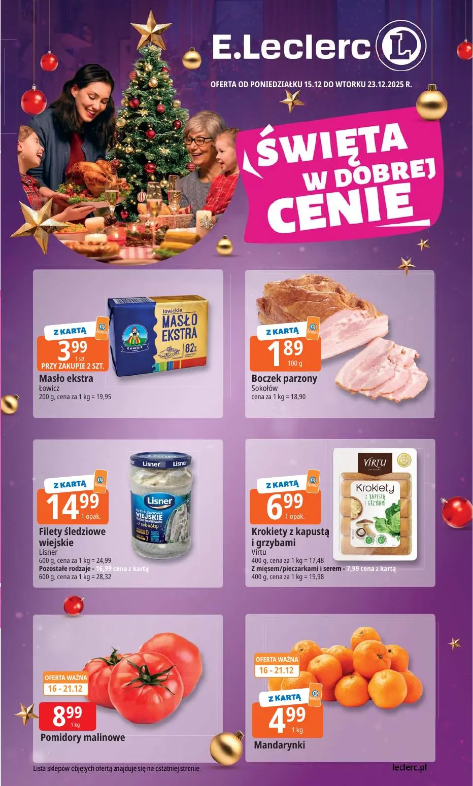 gazetka promocyjna E.Leclerc Święta w dobrej cenie - Strona 1