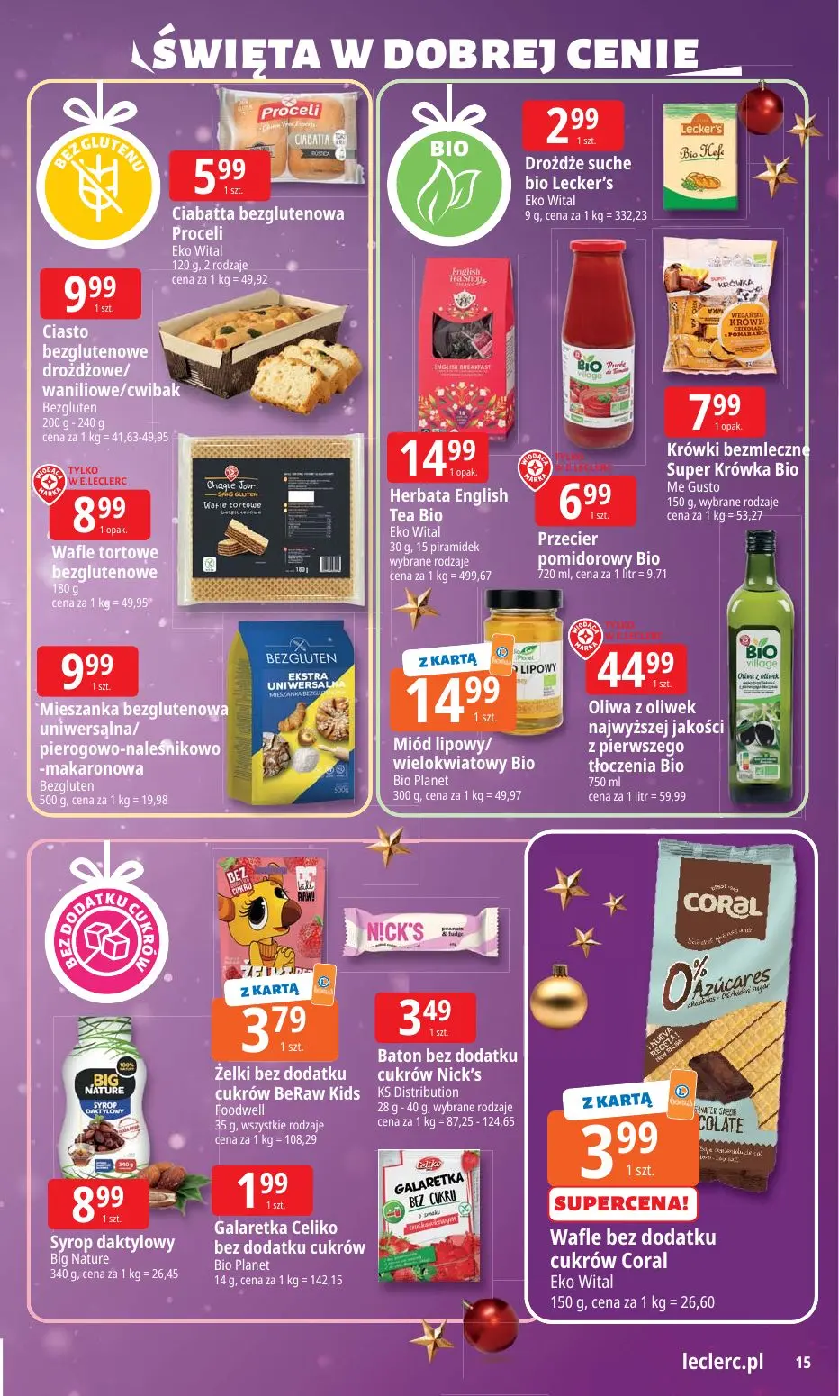 gazetka promocyjna E.Leclerc Święta w dobrej cenie - Strona 15