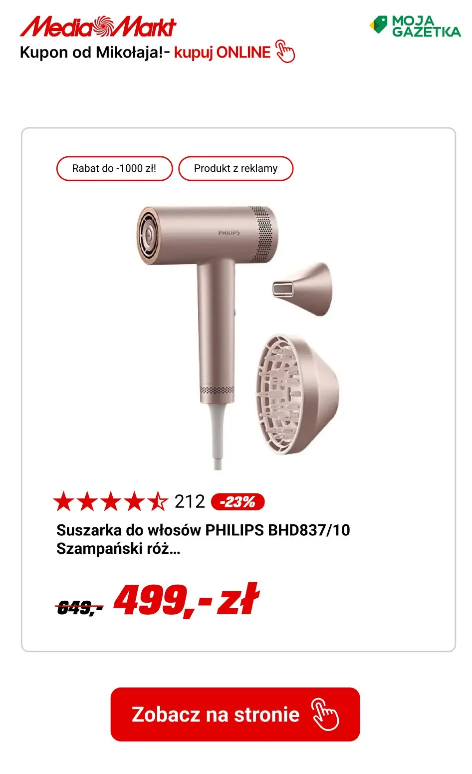 gazetka promocyjna Media Markt Do -1000 zł od Mikołaja przy zakupach na raty! - Strona 6