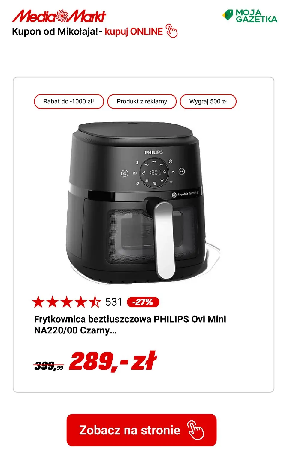 gazetka promocyjna Media Markt Do -1000 zł od Mikołaja przy zakupach na raty! - Strona 7