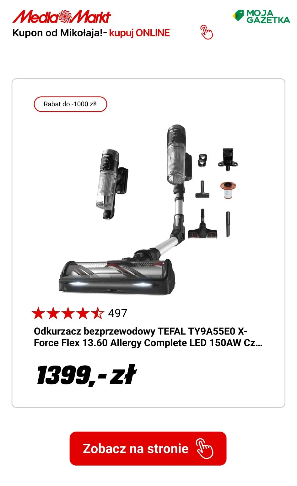 gazetka promocyjna Media Markt Do -1000 zł od Mikołaja przy zakupach na raty! - Strona 12