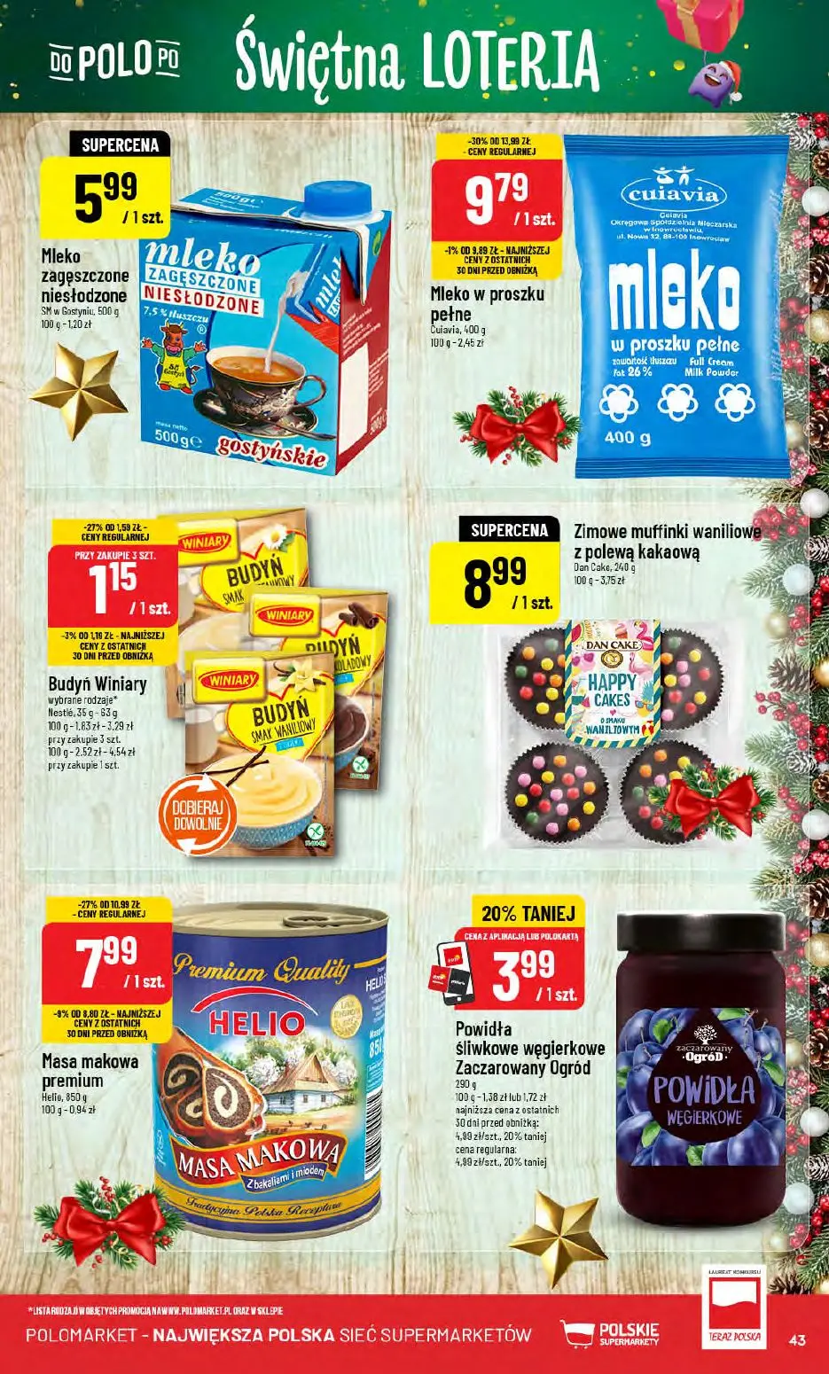 gazetka promocyjna POLOmarket Świętna loteria - Strona 43