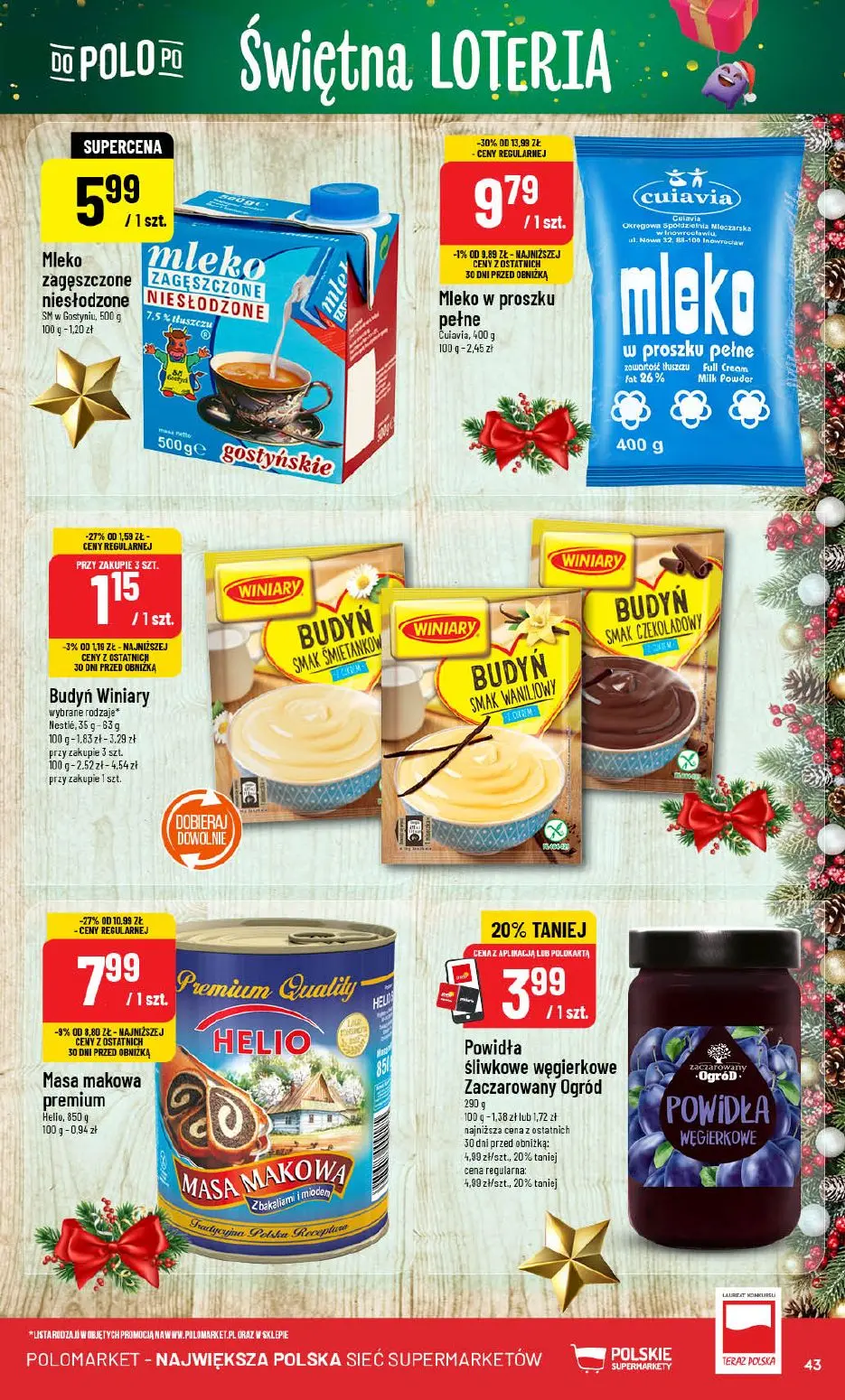gazetka promocyjna POLOmarket Świętna loteria - Strona 43