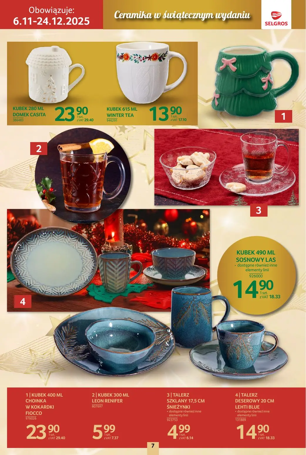 gazetka promocyjna SELGROS Katalog Boże Narodzenie - Strona 7