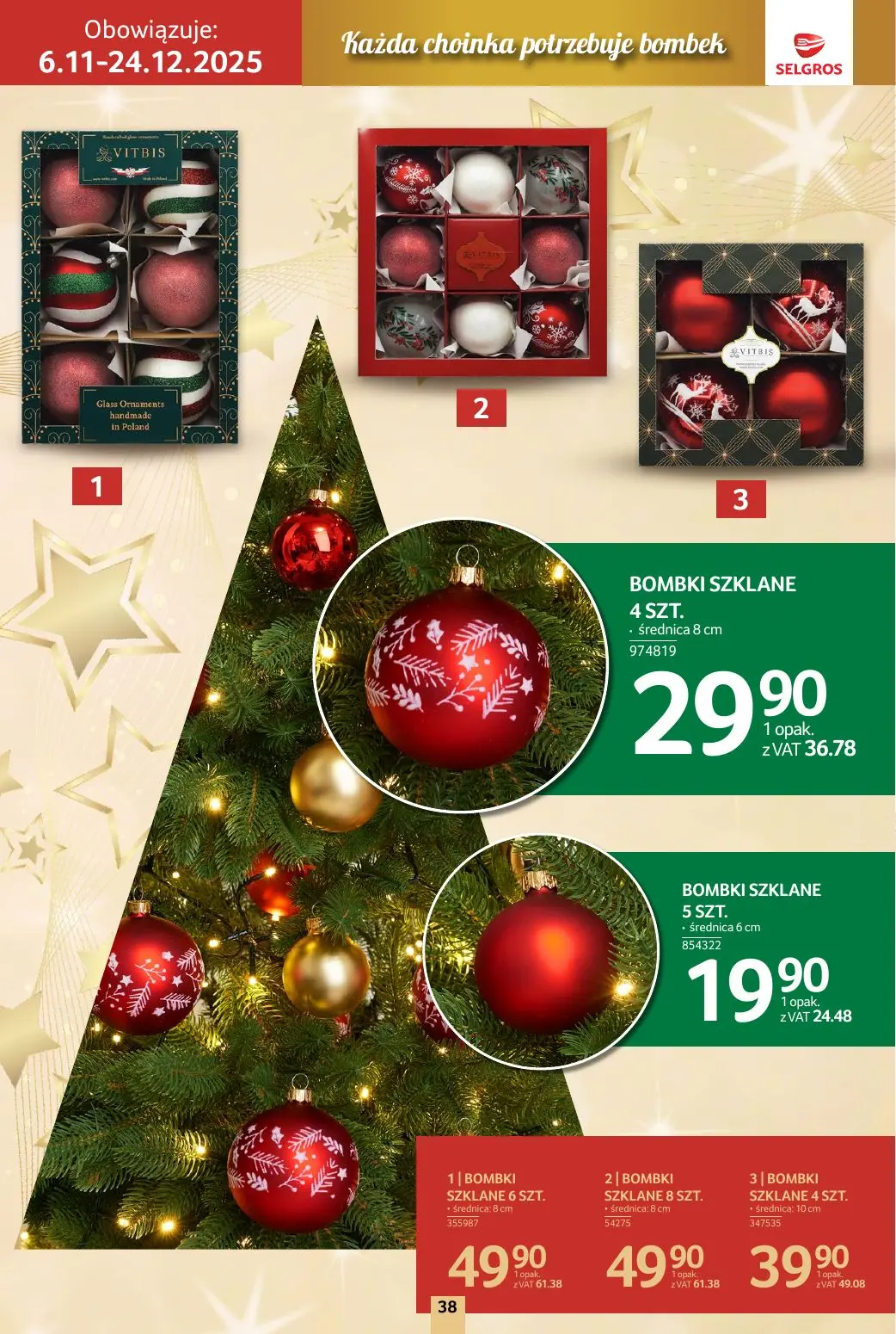 gazetka promocyjna SELGROS Katalog Boże Narodzenie - Strona 38