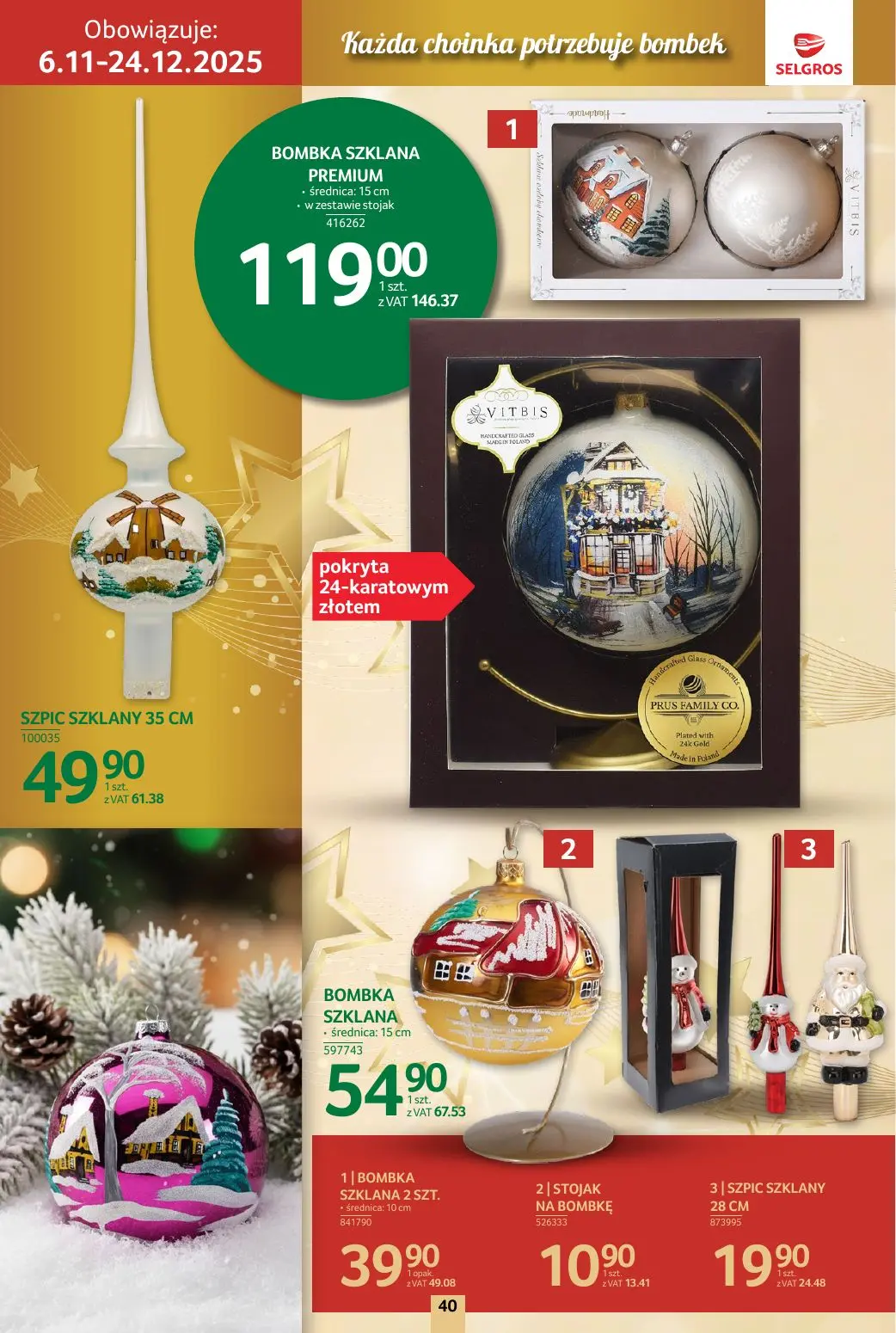 gazetka promocyjna SELGROS Katalog Boże Narodzenie - Strona 40