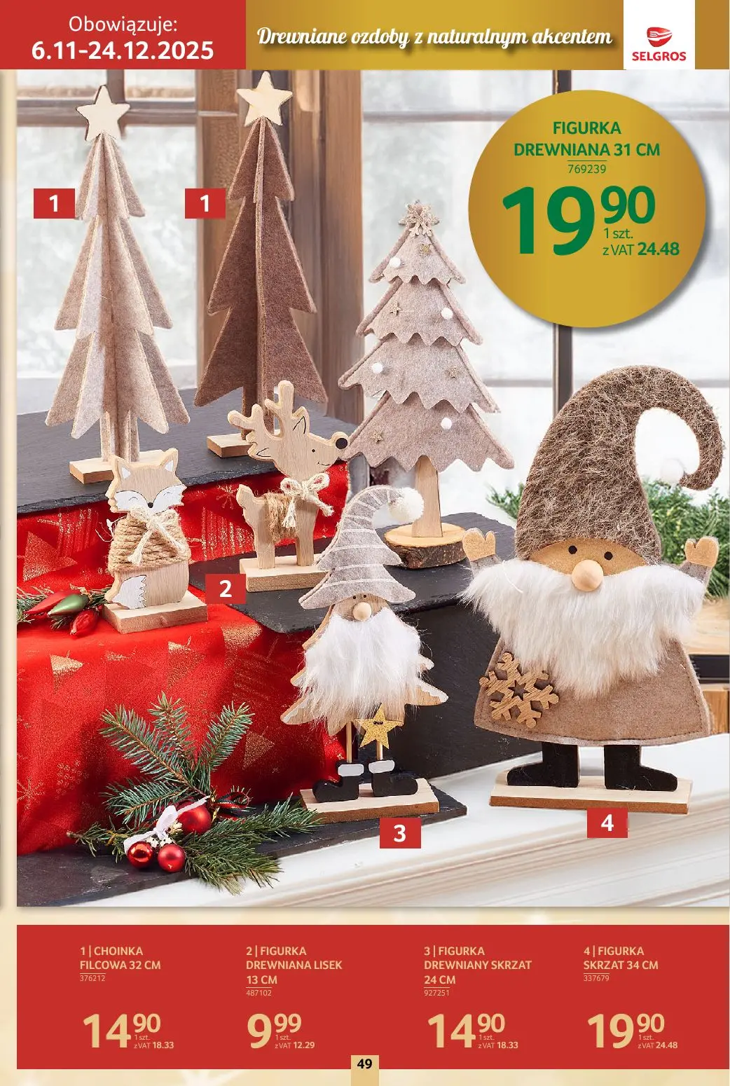 gazetka promocyjna SELGROS Katalog Boże Narodzenie - Strona 49