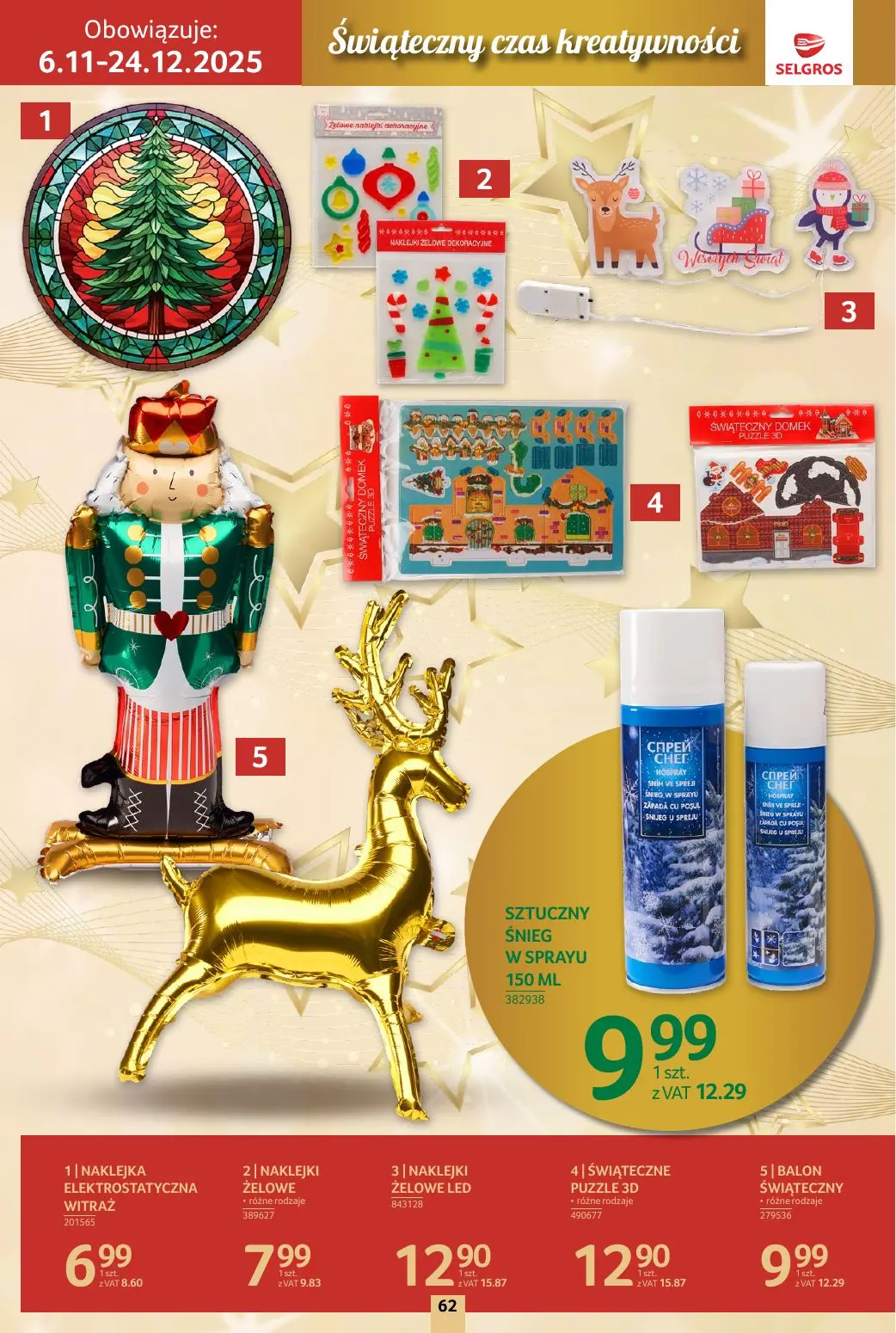 gazetka promocyjna SELGROS Katalog Boże Narodzenie - Strona 62