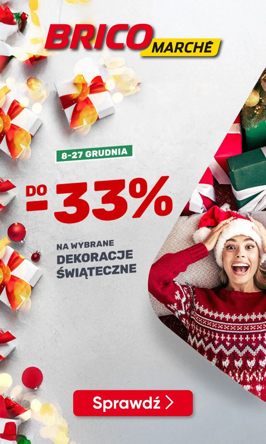 gazetka promocyjna BRICOMARCHE Do -33% na wybrane dekoracje świąteczne! - Strona 1