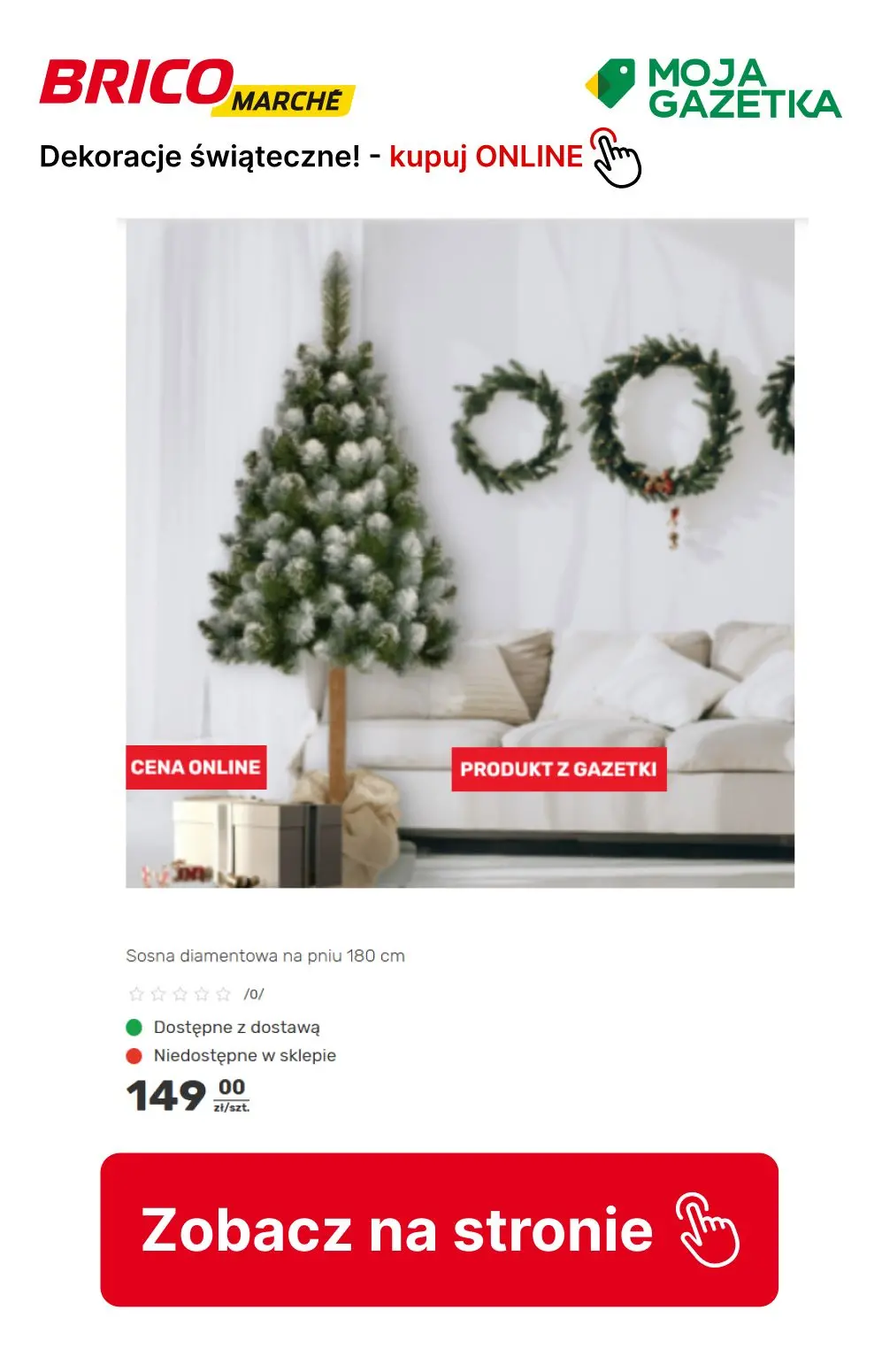 gazetka promocyjna BRICOMARCHE Do -33% na wybrane dekoracje świąteczne! - Strona 2