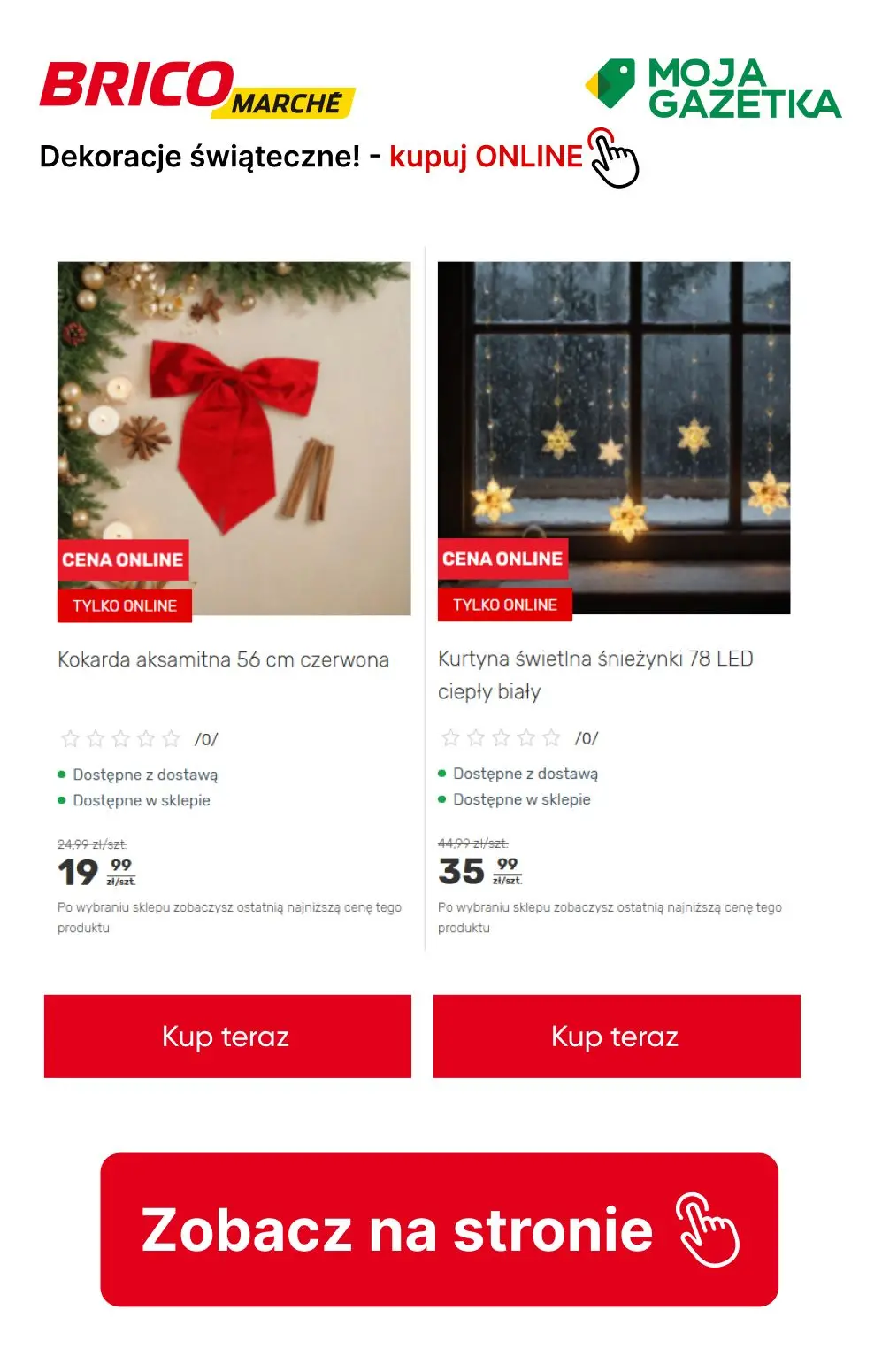 gazetka promocyjna BRICOMARCHE Do -33% na wybrane dekoracje świąteczne! - Strona 6