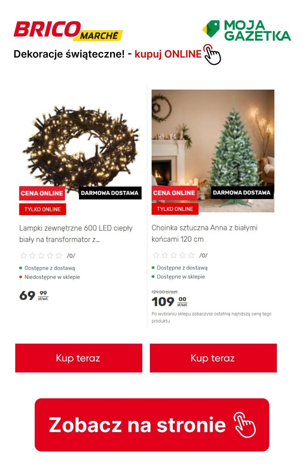 gazetka promocyjna BRICOMARCHE Do -33% na wybrane dekoracje świąteczne! - Strona 13