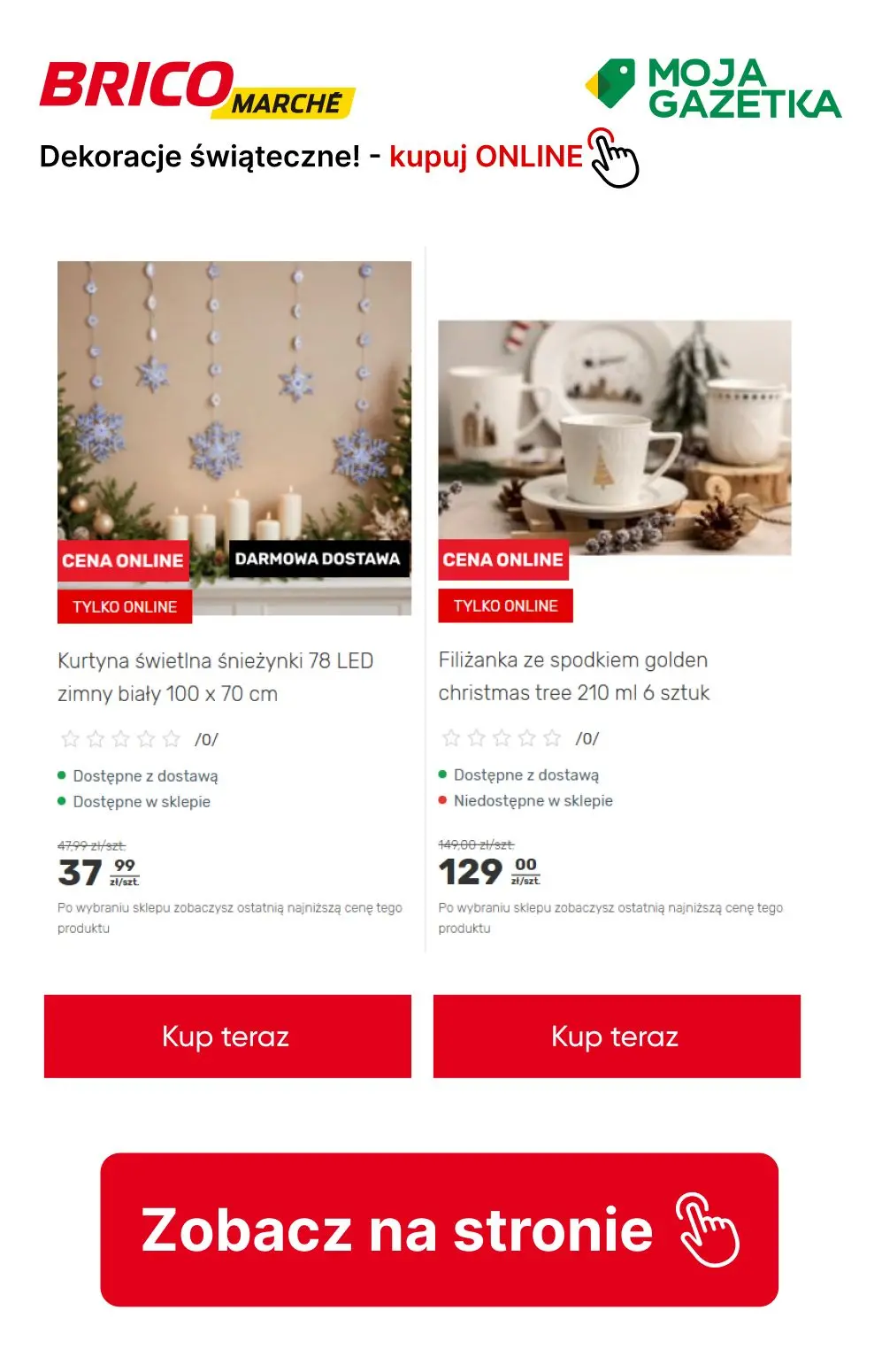 gazetka promocyjna BRICOMARCHE Do -33% na wybrane dekoracje świąteczne! - Strona 14