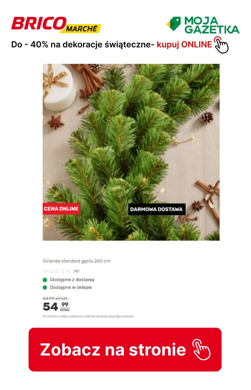 gazetka promocyjna BRICOMARCHE Do -40% na wybrana dekoracje świąteczne! - Strona 2
